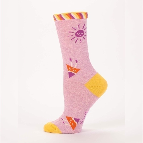 DO it Tomorrow Day Women’s panoramic print crew socks - Picture 2 of 3
